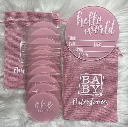 Baby milestone discs