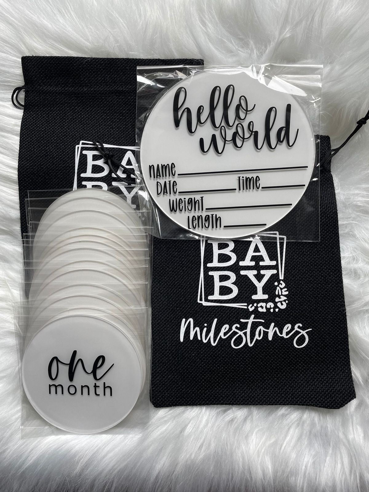 Baby milestone discs