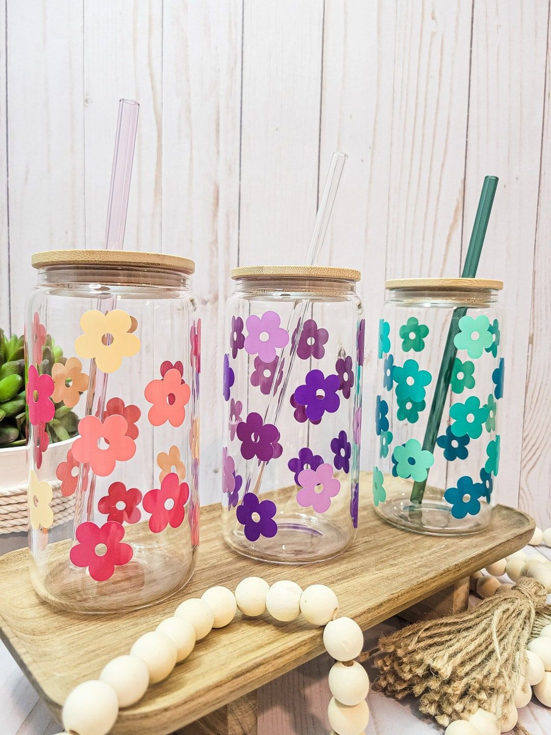 Floral cups