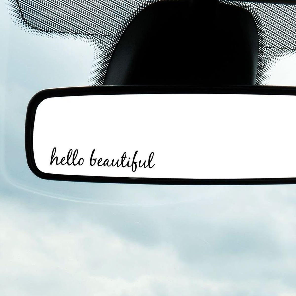 Car mirror decal